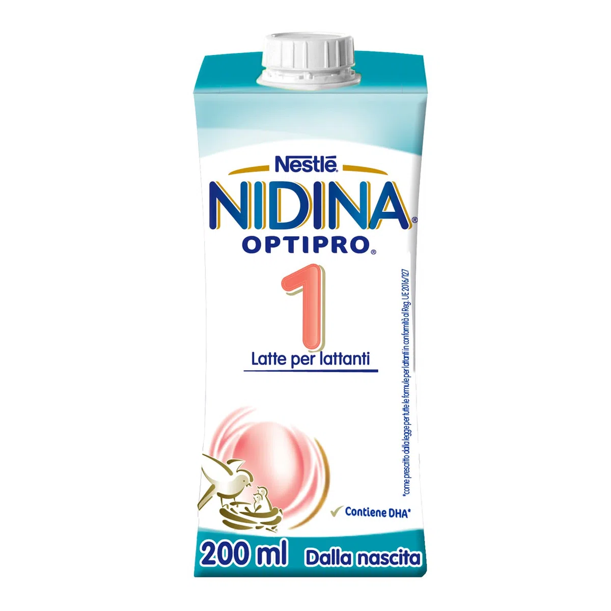 NESTLÉ NIDINA Optipro 1 Latte per Lattanti Liquido dalla nascita, 24 Brick da 200ml (4,8L)