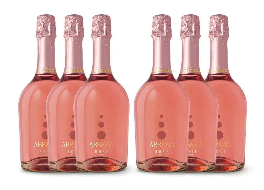 abbazia Atmosphere Moscato spumante rosè dolce (pacco da 6 bt x 0,75 L)