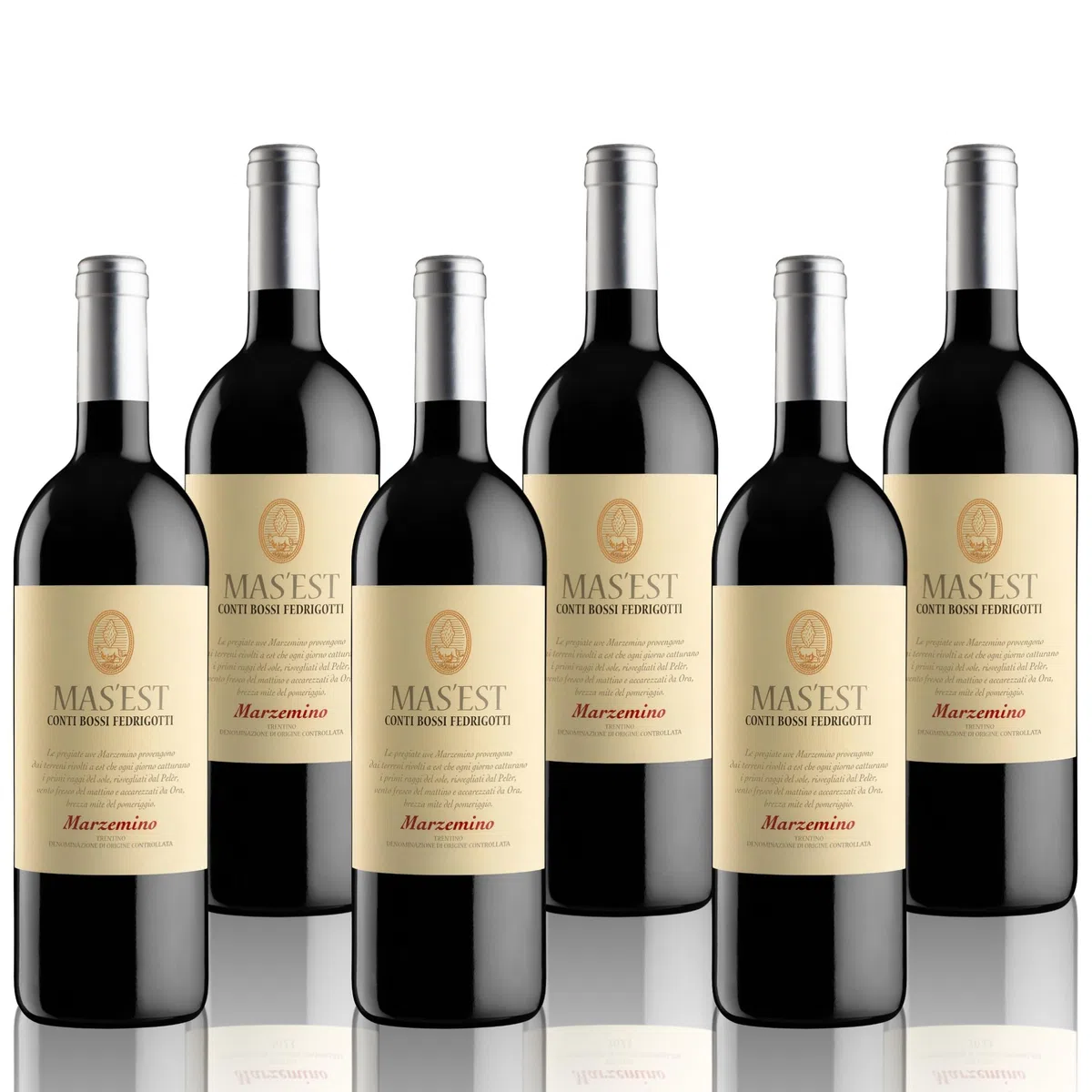 BOSSI FEDRIGOTTI "MAS'EST MARZEMINO" 2024 | Marzemino Trentino DOC | 6x750 ml | 6 bottiglie