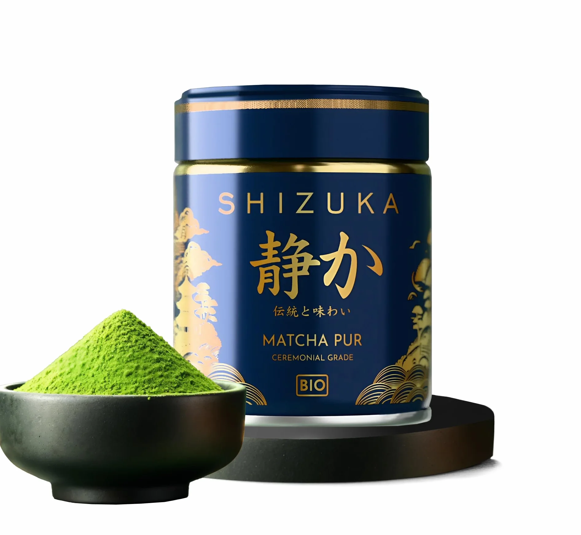 Matcha | The Matcha | Matcha Ceremonie | Ceremonial Bio 100% Naturel | Faible Amertume | Riche En Antioxydants | Thé Matcha Premium Ceremonial | Matcha Shizuka En Poudre