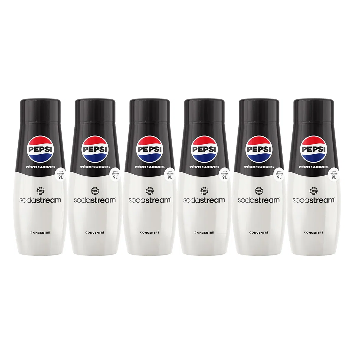 Sodastream - Set di 6 concentrati Pepsi Max. - Senza zucchero. - 100% del gusto originale. - Con tappo dosatore. - 6 x 440 ml.