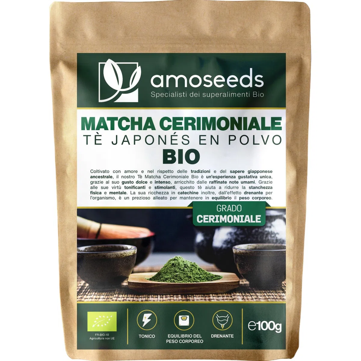 Tè Matcha Verde (Tè Matcha Ceremonial 100G)