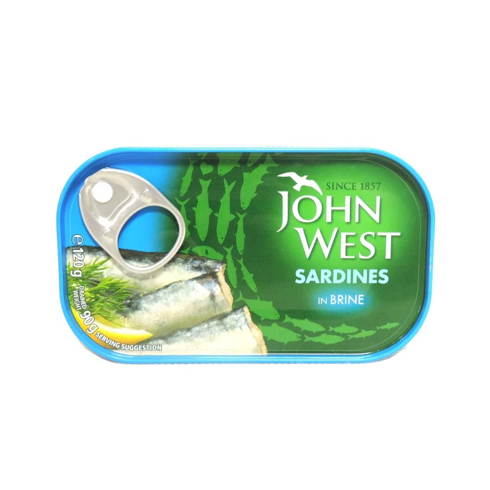 John West - Sardines in Brine - 120g (Case of 12)