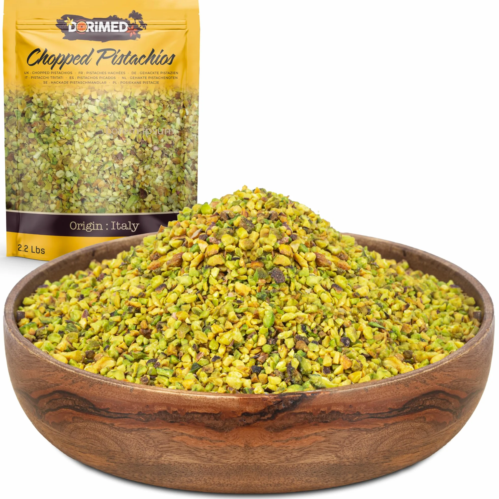 Pistacchi Tritati Sgusciati Non Salati Al Naturale [1kg]. Pistacchi Non Salati Senza Guscio. Frutta Secca Sgusciata Tritata Ideale Per Dolci, Torte, Gelato, Snack Salati, Pesto Dolce-Salato – Dorimed