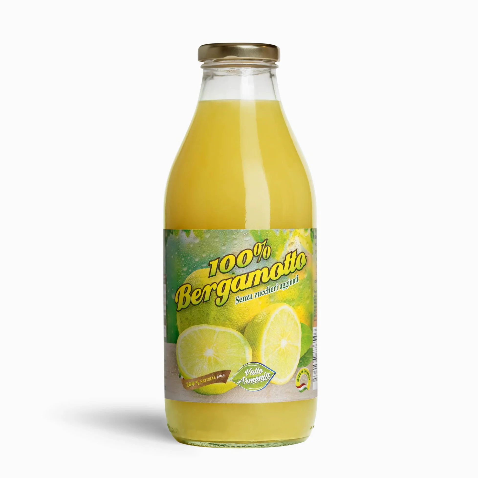 Puro succo di bergamotto al 100% senza zuccheri 750ml Conf. 9 Pz