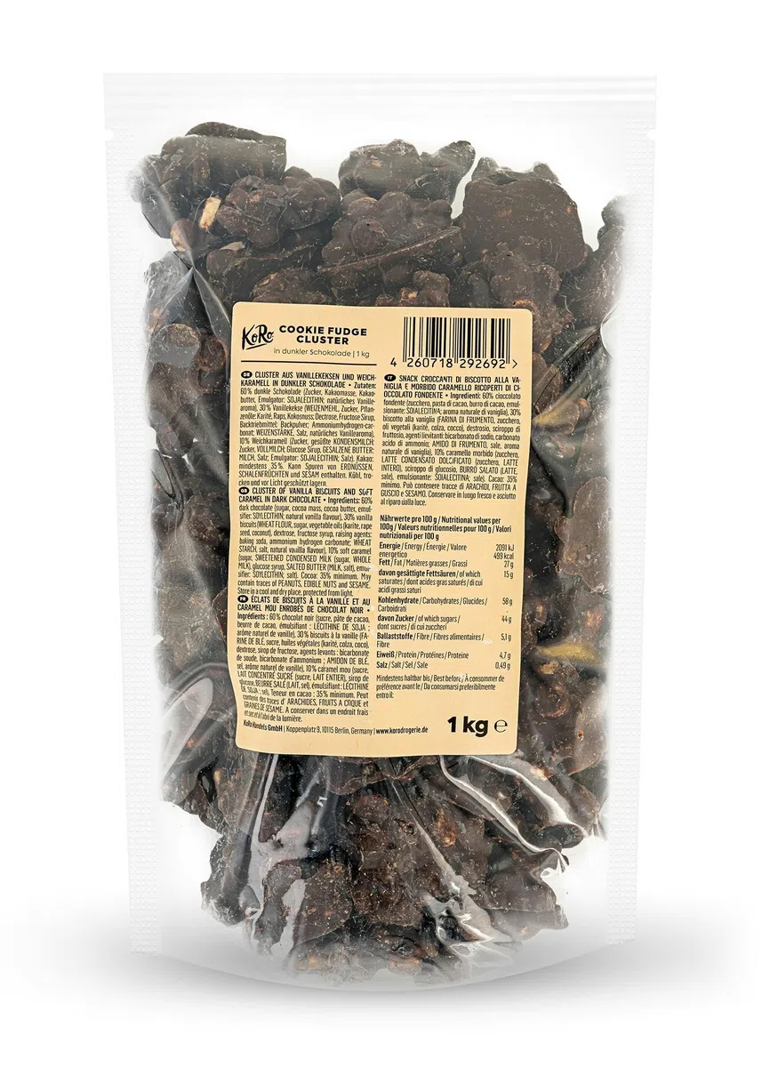KoRo - Croccante di biscotto al cioccolato fondente | 1 kg