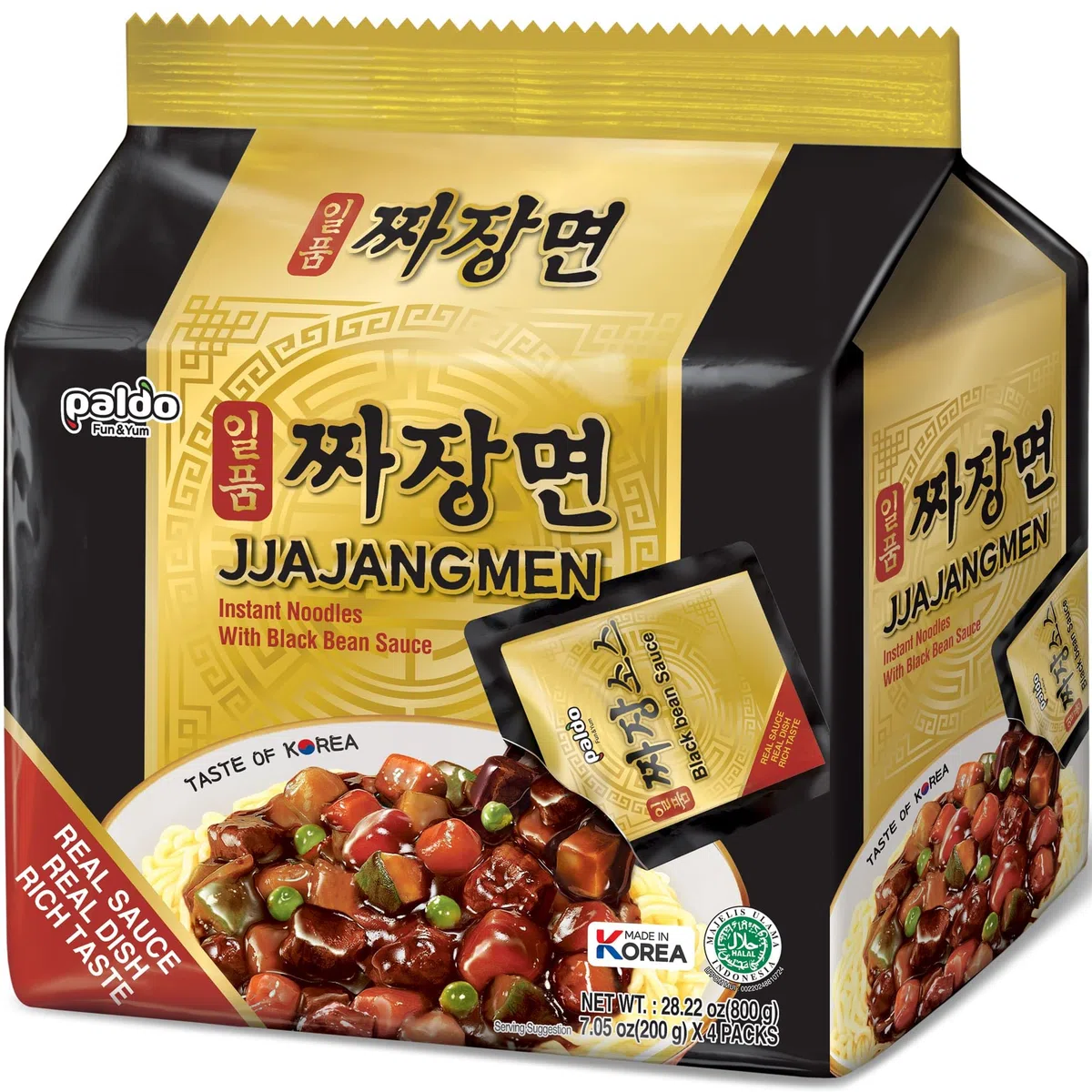 Paldo Paldo jjajangmen chajang tagliatella vegan senza msg confezione da 16