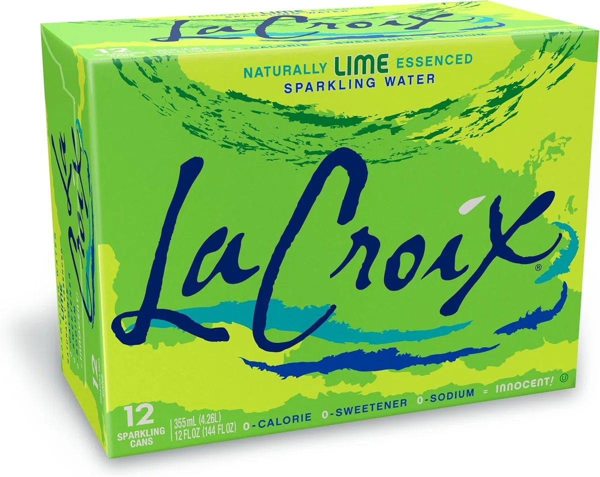 Acqua frizzante essenzata al lime naturale | 12 lattine