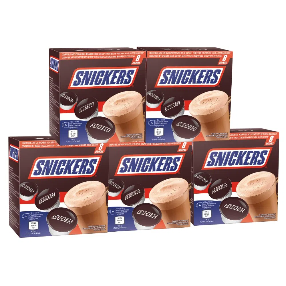 Capsule Cioccolata Calda compatibili con la macchina a capsule Dolce Gusto - Bevanda Calda Originale Cioccolato e Torrone con Arachidi, 40 Porzioni