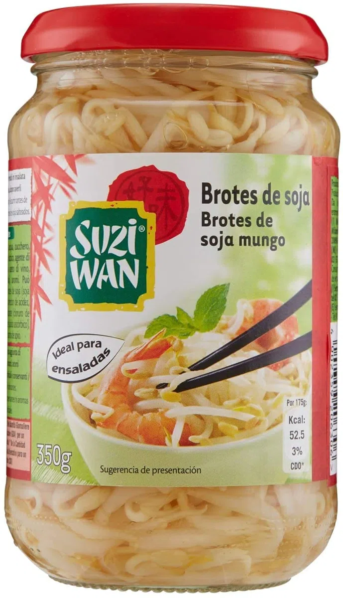 3X SUZI WAN - GERMOGLI DI SOIA - g 350 (3 BARATTOLI DA 350gr)