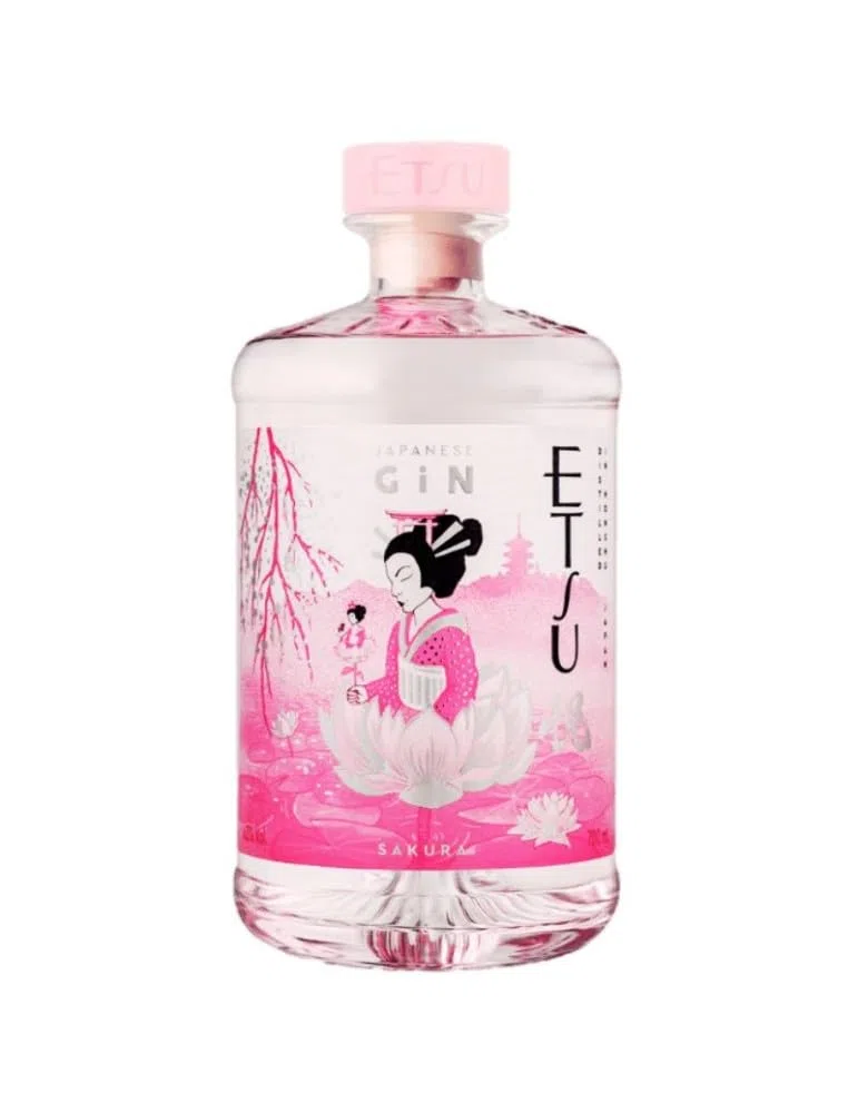 Gin ETSU | SAKURA Edition | Il Gin Giapponese ai Fiori di Ciliegio Perfetto per Gli Amanti dei Sapori Unici | 700ml - 43% Vol