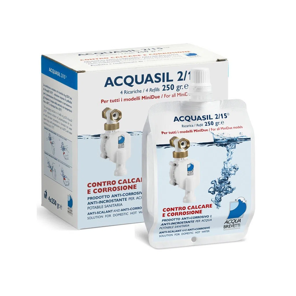 2/15 ricarica 4x250g anticorrosivo ed antincrostante pompe minidue PC100 acquabrevetti