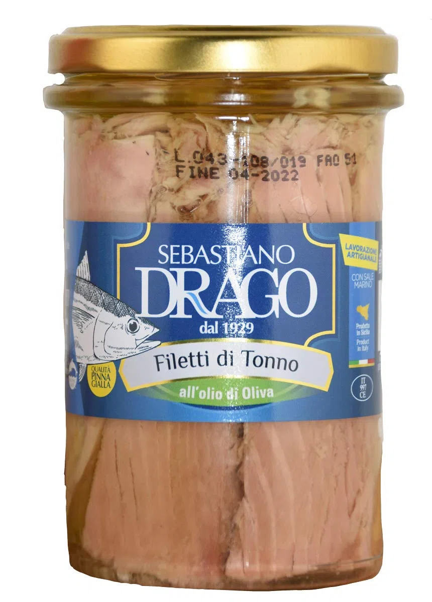 3 X 300GR DRAGO FILETTI DI TONNO IN OLIO OLIVA VASO