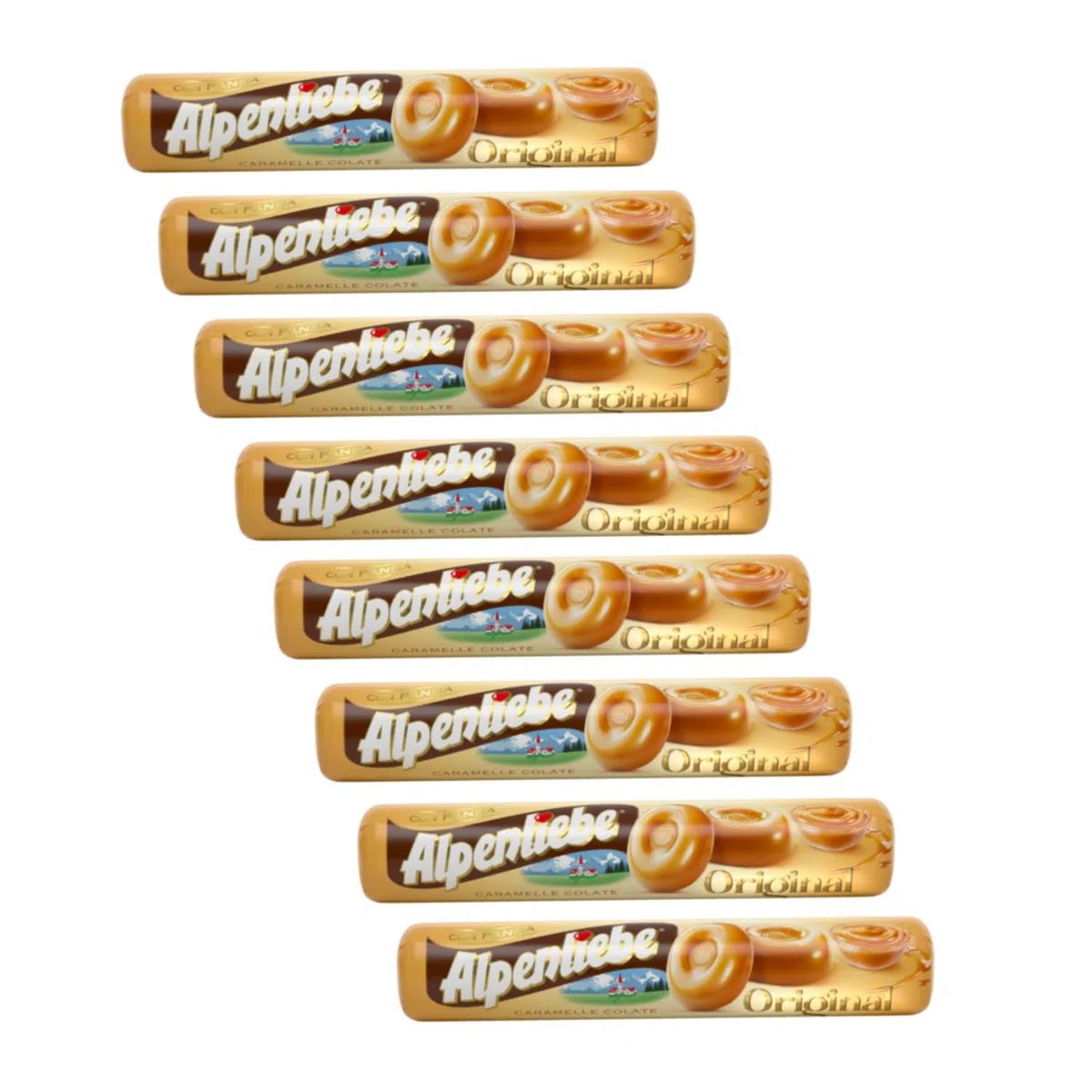 Perfetti | Alpenlieb Caramelle Colate con Panna - 8 Stick (288 Gr) | Caramelle Dure Mou alla Panna