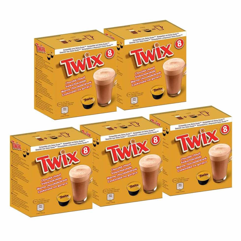 Twix Cioccolata Calda - 40 Dolce Gusto Capsule - 8 Confezioni