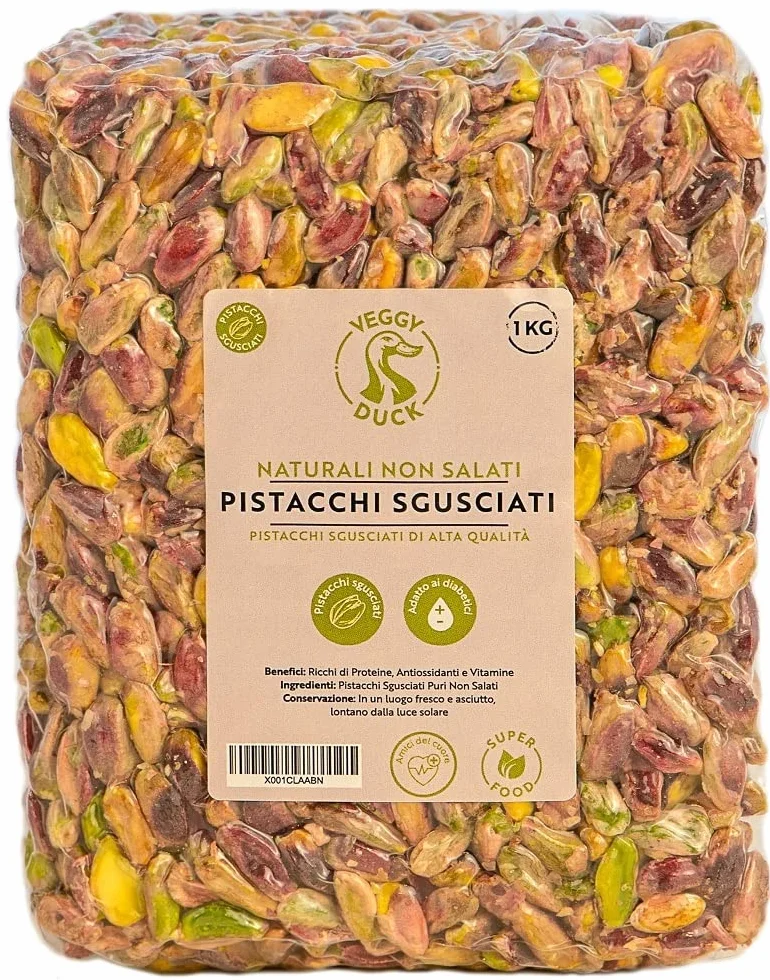 Veggy Duck - Pistacchi Sgusciati (1Kg) | Naturali | Non Salati