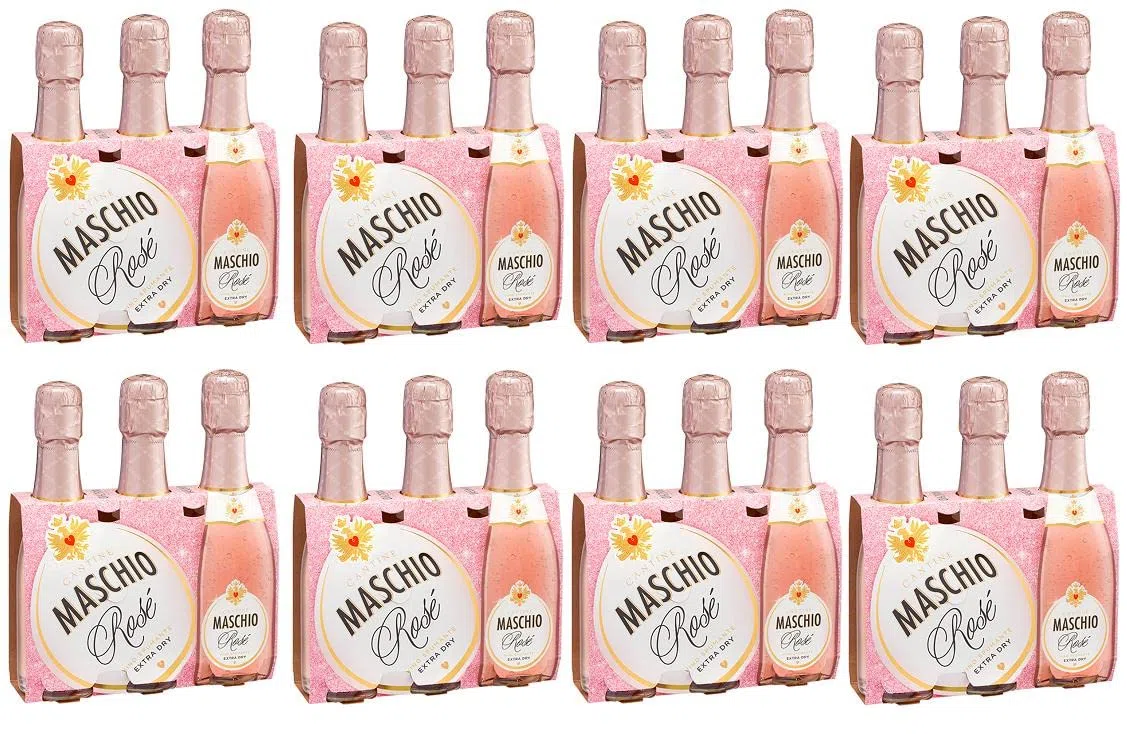 CANTINE MASCHIO MINI ROSATINO VINO SPUMANTE ROSE' EXTRA DRY 20 CL 24 BOTTIGLIETTE