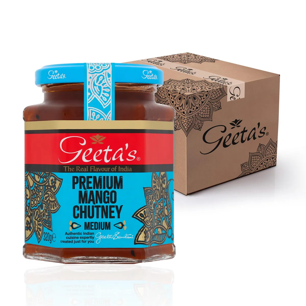 Geeta's Chutney Di Mango Premium (320g) (Confezione da 6)