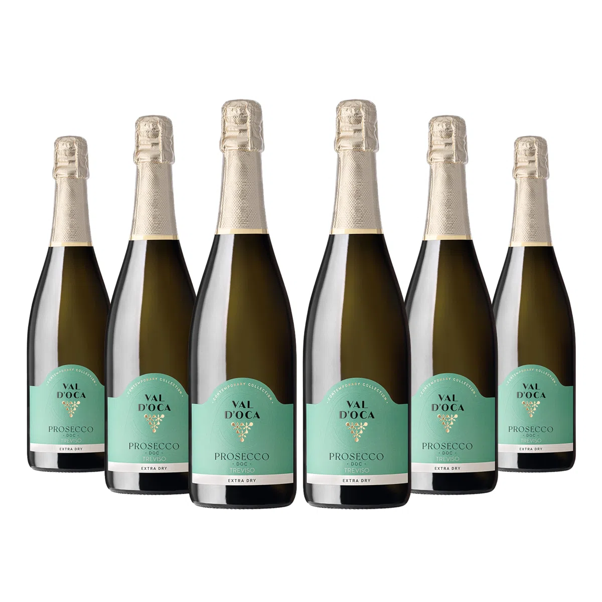 6 PROSECCO Spumante ARGENTO Val D'oca 75 cl