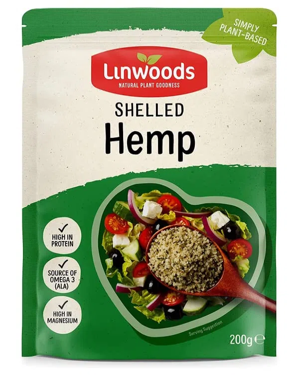 LINWOODS - Semi di canapa pelati 225 G, confezione da 3