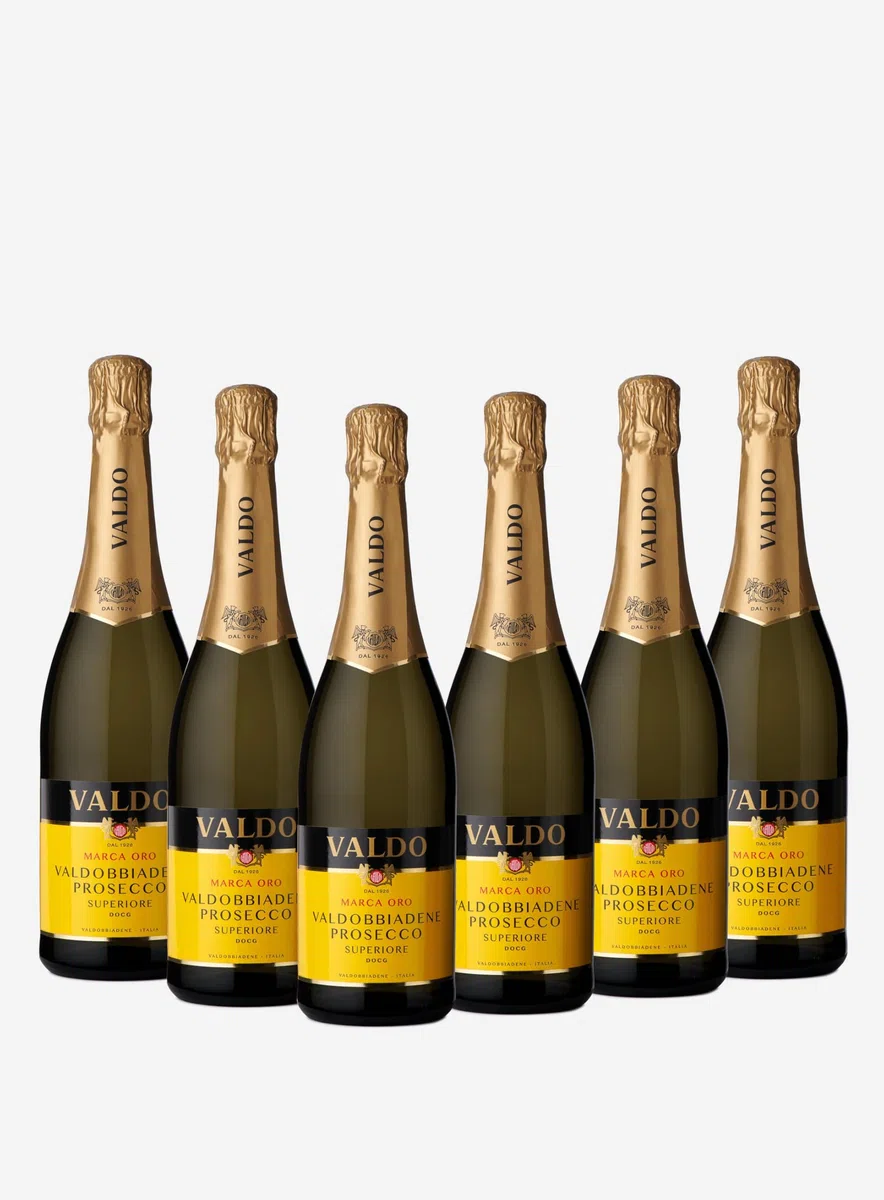 Valdobbiadene Prosecco Superiore Docg Marca Oro Extra Dry Box Da 6 Bottiglie Valdo 0,75 L