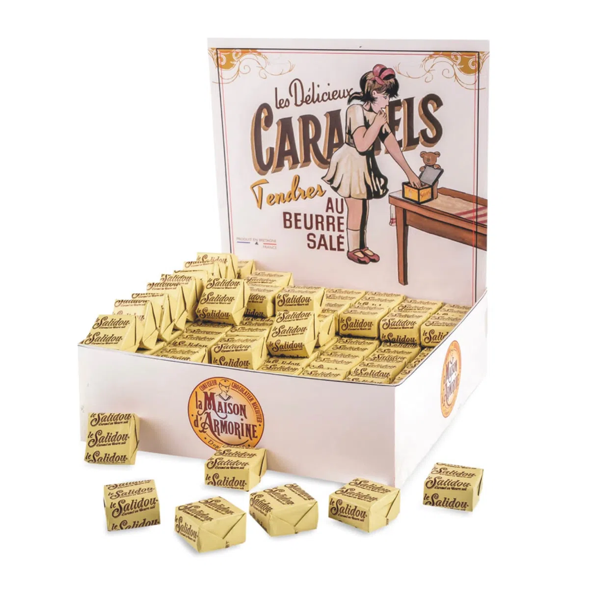La Maison d'Armorine® | Caramelle Burro Salato Confezione Bar - 1.32 Kg | 147 Caramelle al Burro Salato