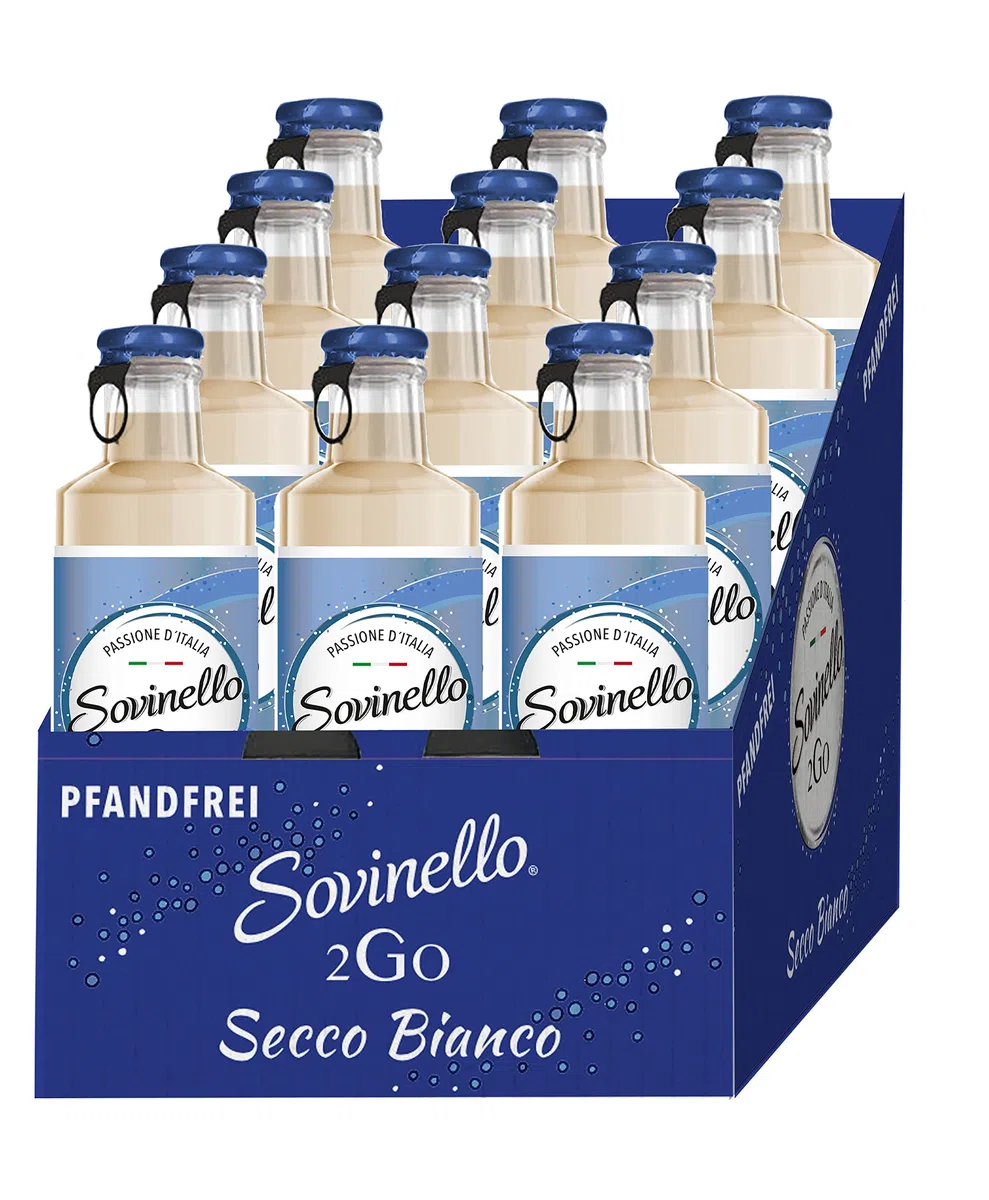 Sovinello 2Go - Secco Bianco Spritz, Cocktail Frizzante a base di vino bianco italiano (12 x 0,275 L)