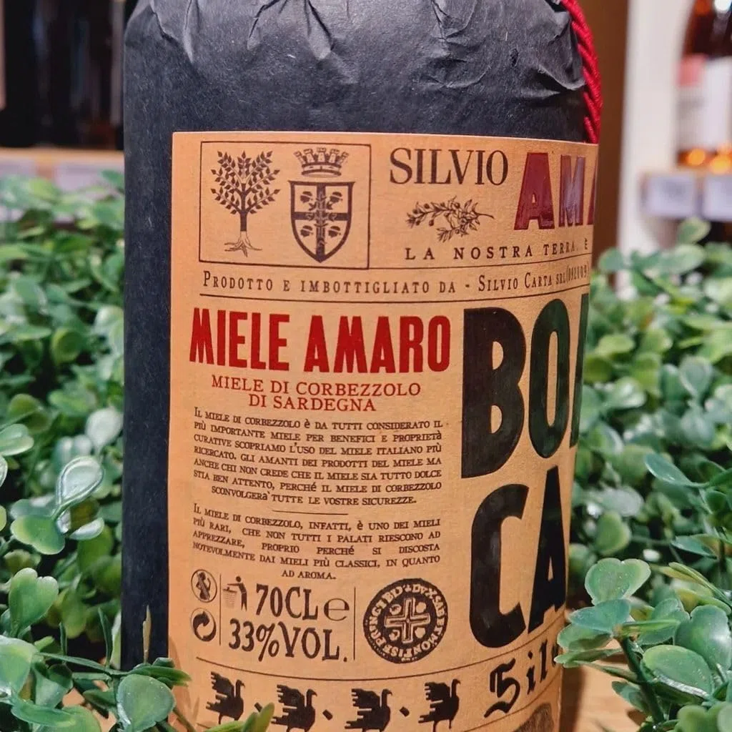 Amaro Bomba Carta Erbe Spontanee Sarde Silvio Carta 33% vol 700 ml in busta regalo da Enoteca