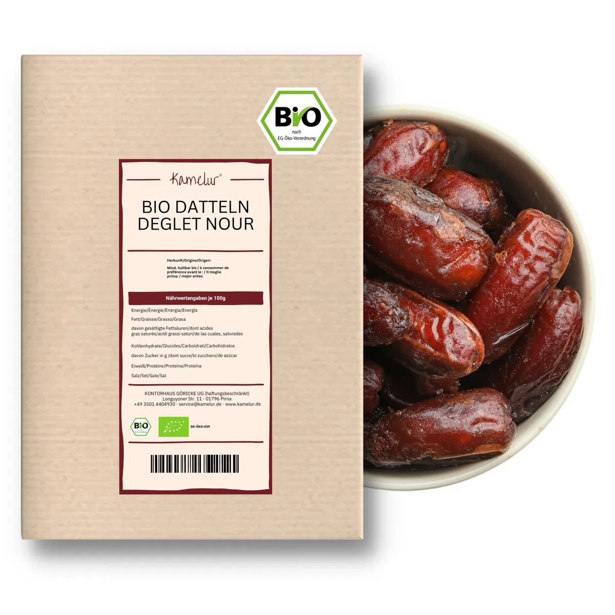 5kg di datteri Deglet Nour BIO denocciolati: datteri naturali essiccati dalla Tunisia, senza alcun additivo