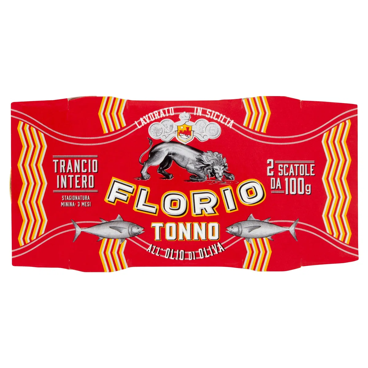 Tonno Florio | All'olio di oliva | 2 x 100g | 3 mesi di stagionatura | Lavorato in Sicilia
