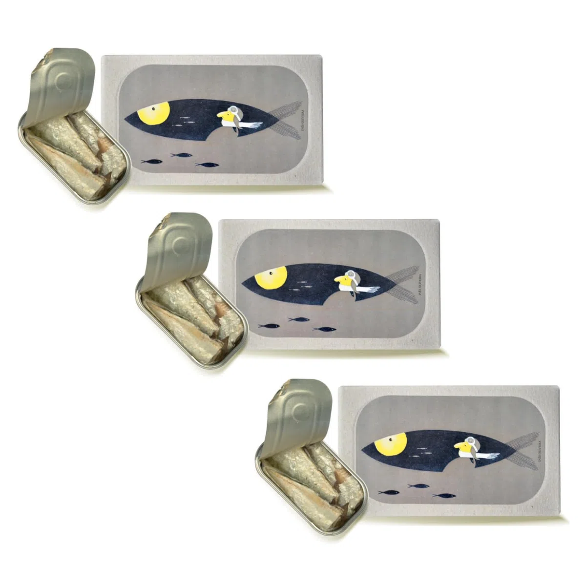 Jose Gourmet® | Sardine Salsa al Limone - 3 x 125 Gr (Sgocciolato 3 x 90 Gr) | Sardine in Lattina | Sardine Pesce Sott'Olio