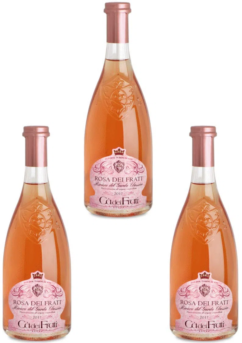Vino Rosato - Rosa dei Frati Riviera del Garda classico Doc - Az.Agr. Cà dei Frati 3 bottiglie