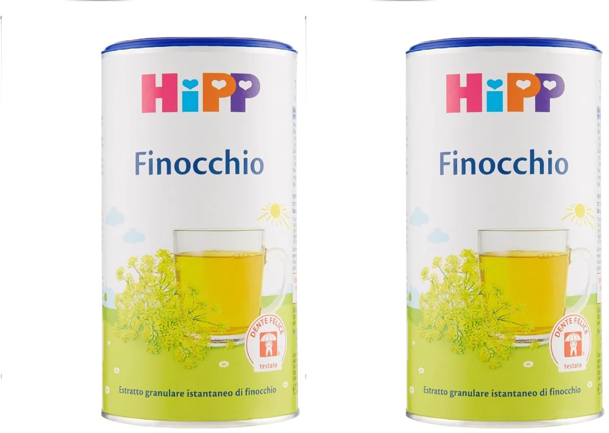 HiPP - Tisana al Finocchio, Estratto Granulare Istantaneo di Finocchio, con Isomaltulosio, 1 Confezione da 400 gr