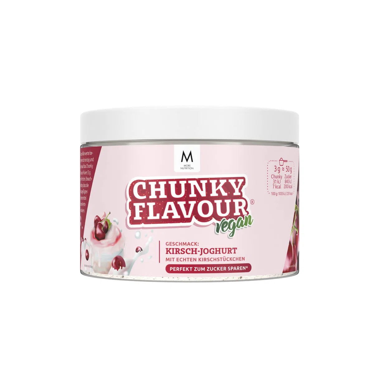More Chunky Flavour, barattolo da 250 g, yogurt di ciliegia (vegano)