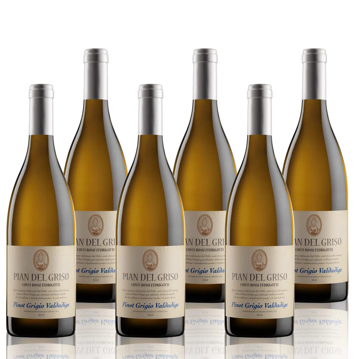 BOSSI FEDRIGOTTI "PIAN DEL GRISO" 2024 | Pinot Grigio Valdadige DOC | 6x750 ml | 6 bottiglie