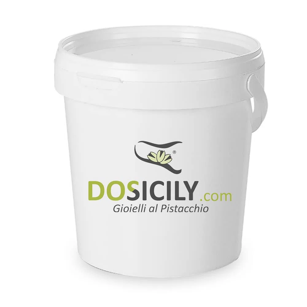 DOSICILY - Pasta Pura 100% di Pistacchio Sicilia - Prodotta a Bronte per Gelati e Creme e Vari Usi in Pasticceria vaso 1 kg-Raffinata Base gelato Professionale